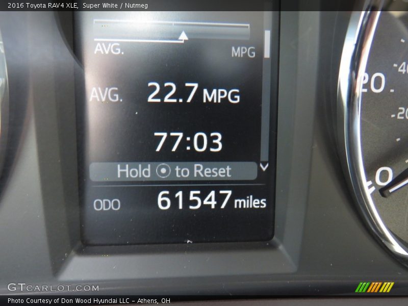 Super White / Nutmeg 2016 Toyota RAV4 XLE