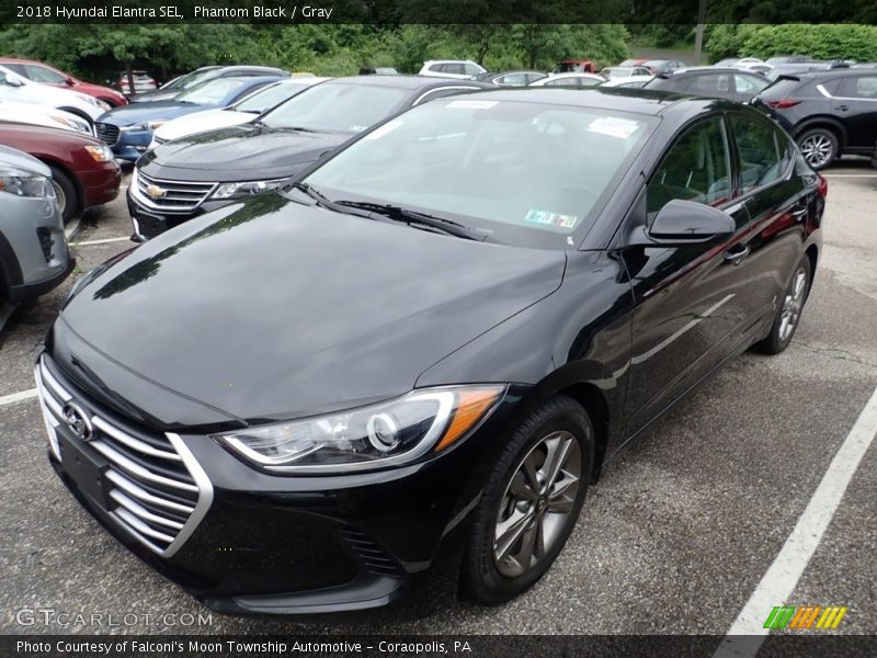 Phantom Black / Gray 2018 Hyundai Elantra SEL