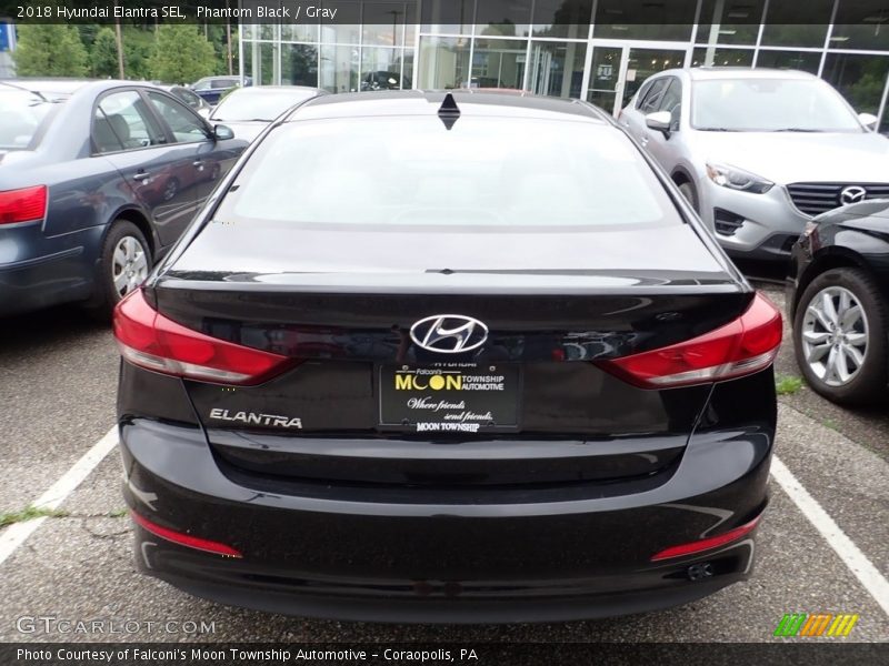 Phantom Black / Gray 2018 Hyundai Elantra SEL