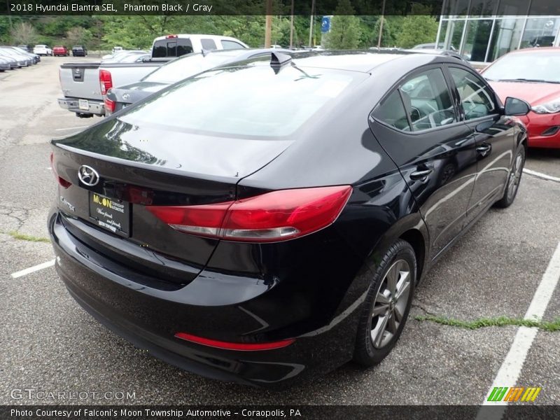 Phantom Black / Gray 2018 Hyundai Elantra SEL