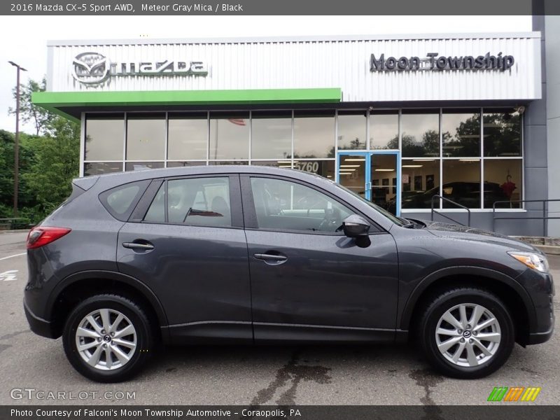 Meteor Gray Mica / Black 2016 Mazda CX-5 Sport AWD