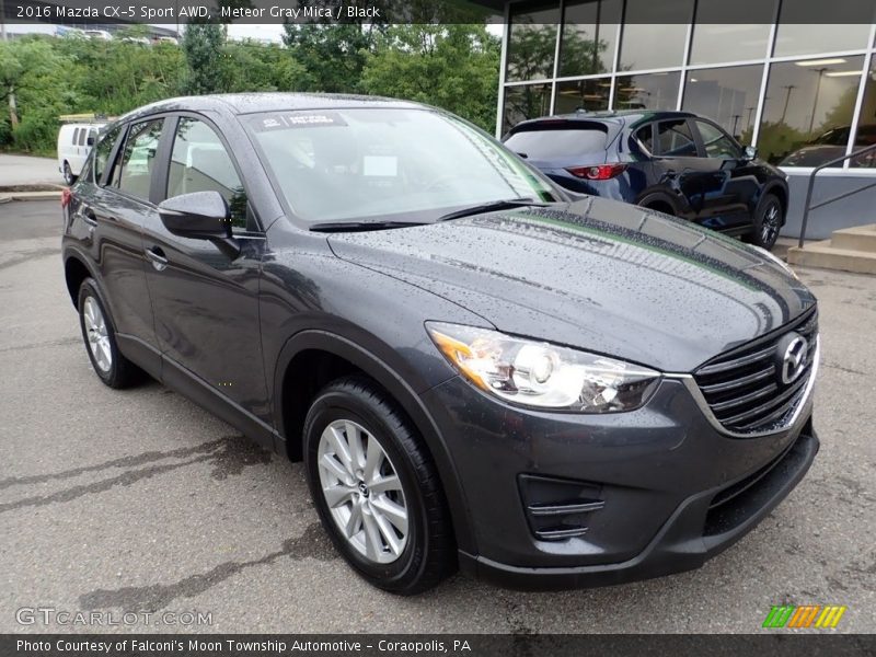 Meteor Gray Mica / Black 2016 Mazda CX-5 Sport AWD