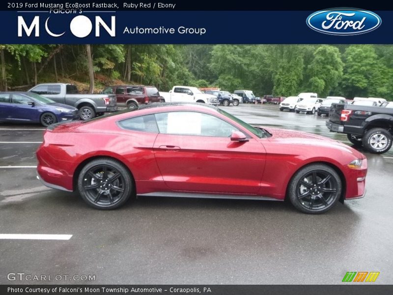 Ruby Red / Ebony 2019 Ford Mustang EcoBoost Fastback