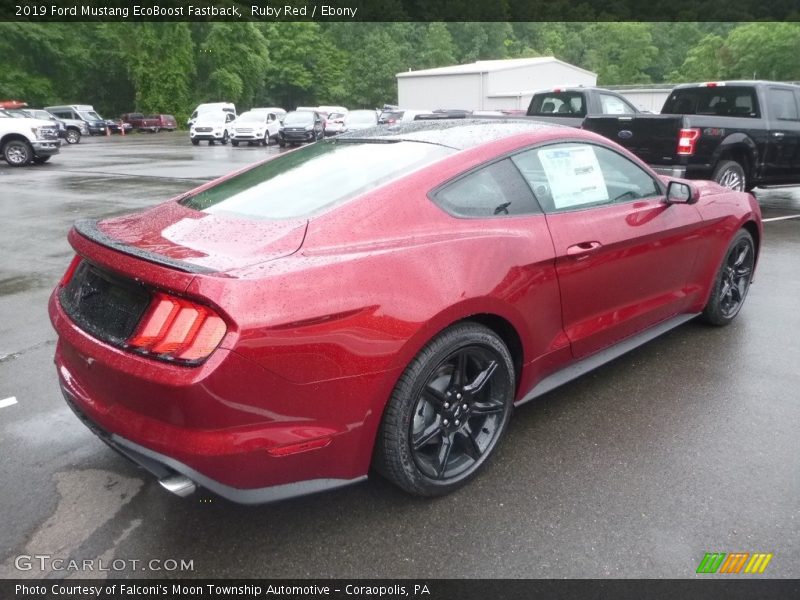 Ruby Red / Ebony 2019 Ford Mustang EcoBoost Fastback