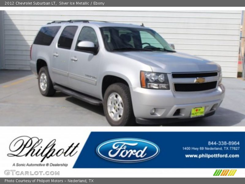 Silver Ice Metallic / Ebony 2012 Chevrolet Suburban LT