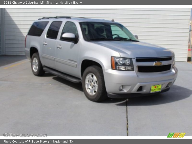 Silver Ice Metallic / Ebony 2012 Chevrolet Suburban LT