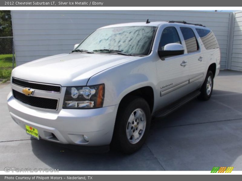 Silver Ice Metallic / Ebony 2012 Chevrolet Suburban LT