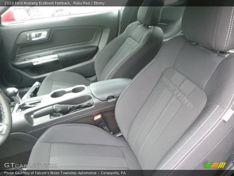 Front Seat of 2019 Mustang EcoBoost Fastback