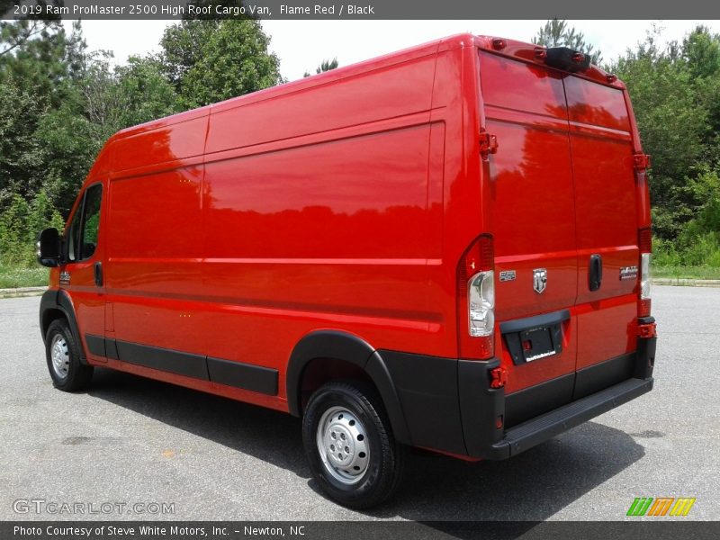 Flame Red / Black 2019 Ram ProMaster 2500 High Roof Cargo Van