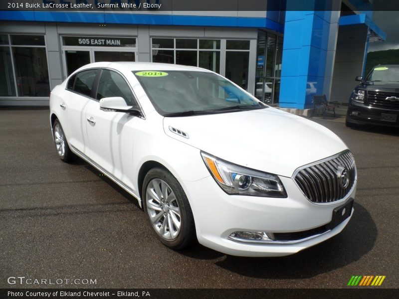 Summit White / Ebony 2014 Buick LaCrosse Leather