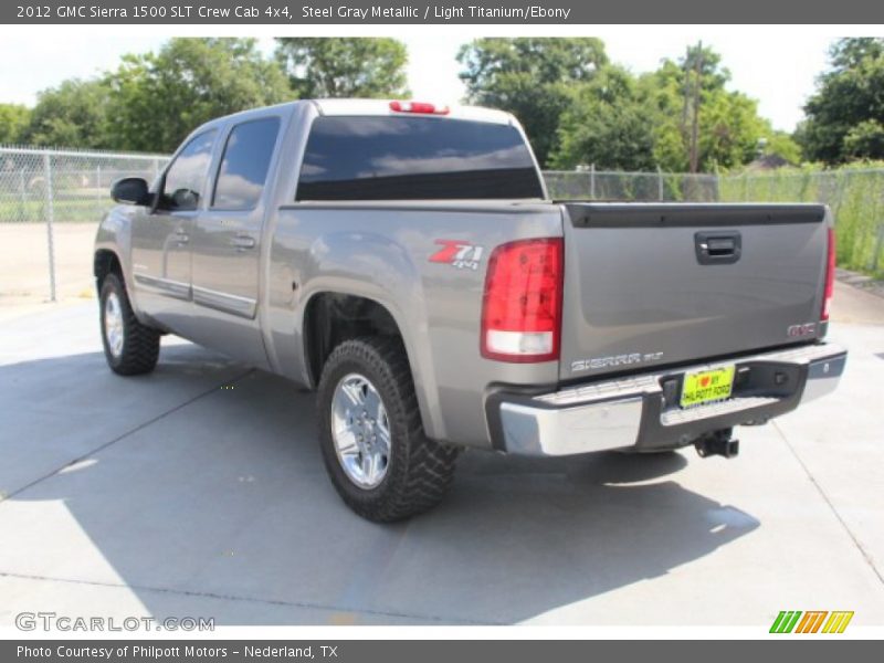 Steel Gray Metallic / Light Titanium/Ebony 2012 GMC Sierra 1500 SLT Crew Cab 4x4