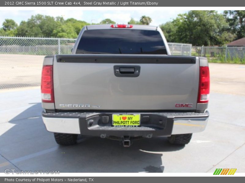 Steel Gray Metallic / Light Titanium/Ebony 2012 GMC Sierra 1500 SLT Crew Cab 4x4