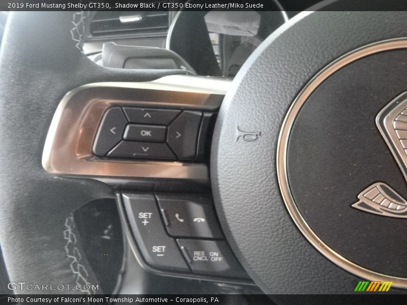 Shadow Black / GT350 Ebony Leather/Miko Suede 2019 Ford Mustang Shelby GT350
