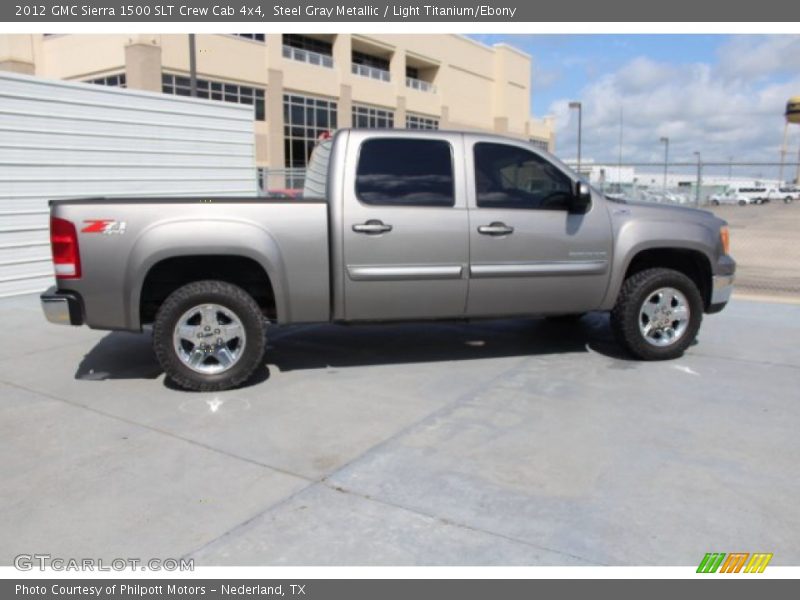 Steel Gray Metallic / Light Titanium/Ebony 2012 GMC Sierra 1500 SLT Crew Cab 4x4