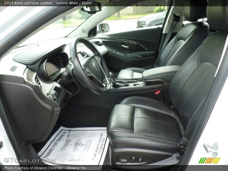 Summit White / Ebony 2014 Buick LaCrosse Leather