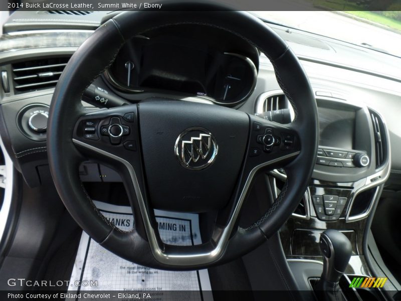 Summit White / Ebony 2014 Buick LaCrosse Leather