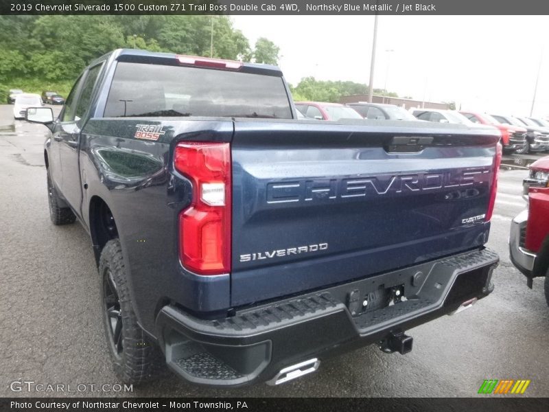 Northsky Blue Metallic / Jet Black 2019 Chevrolet Silverado 1500 Custom Z71 Trail Boss Double Cab 4WD