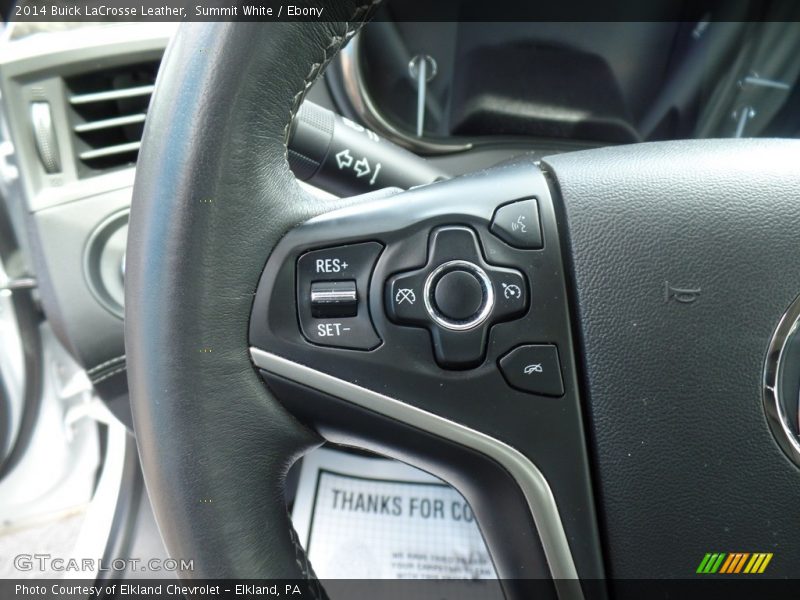 Summit White / Ebony 2014 Buick LaCrosse Leather