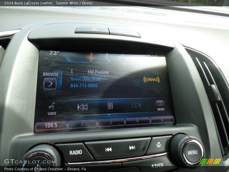 Summit White / Ebony 2014 Buick LaCrosse Leather