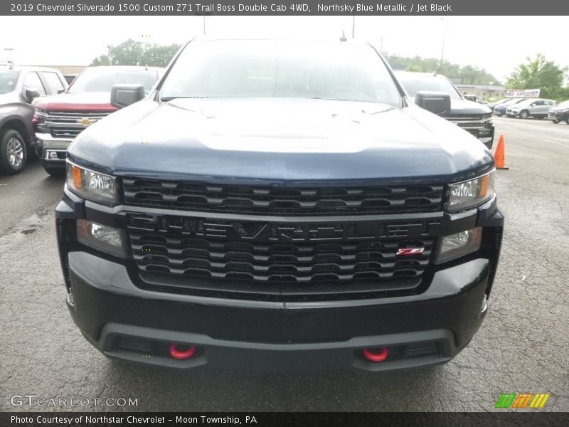 Northsky Blue Metallic / Jet Black 2019 Chevrolet Silverado 1500 Custom Z71 Trail Boss Double Cab 4WD
