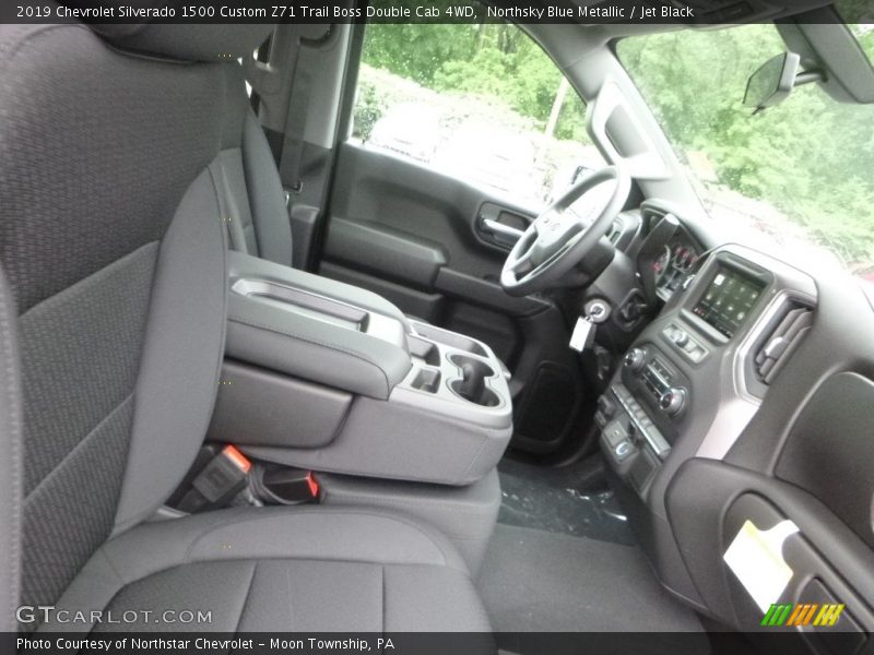 Northsky Blue Metallic / Jet Black 2019 Chevrolet Silverado 1500 Custom Z71 Trail Boss Double Cab 4WD