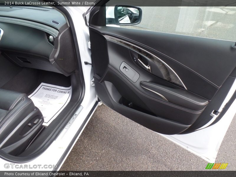 Summit White / Ebony 2014 Buick LaCrosse Leather