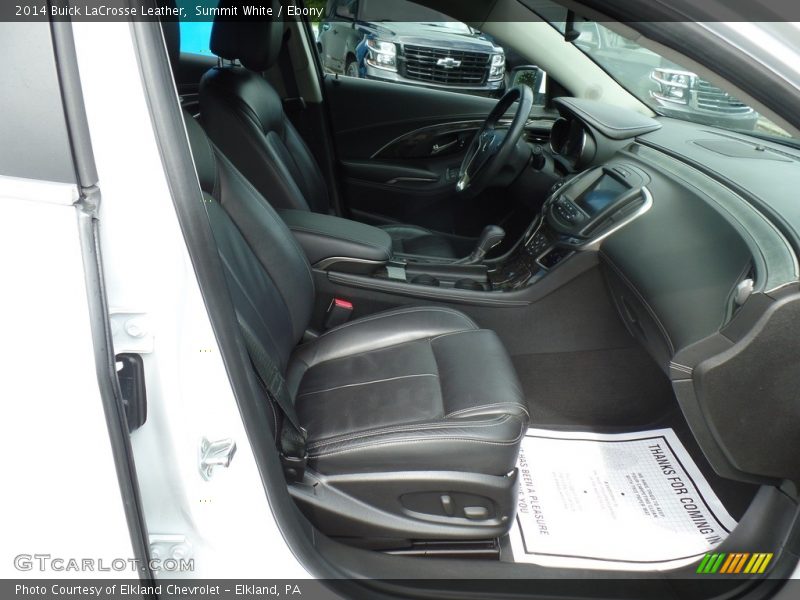 Summit White / Ebony 2014 Buick LaCrosse Leather