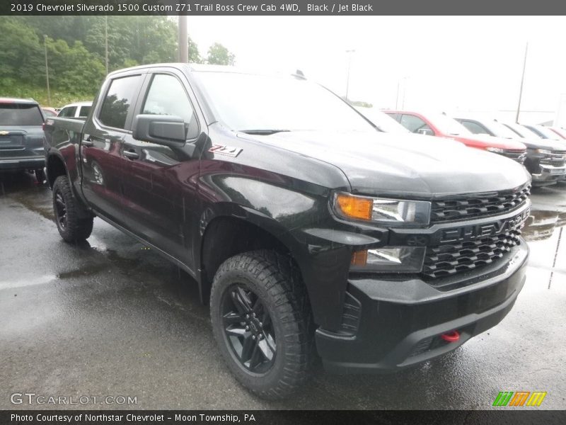 Black / Jet Black 2019 Chevrolet Silverado 1500 Custom Z71 Trail Boss Crew Cab 4WD