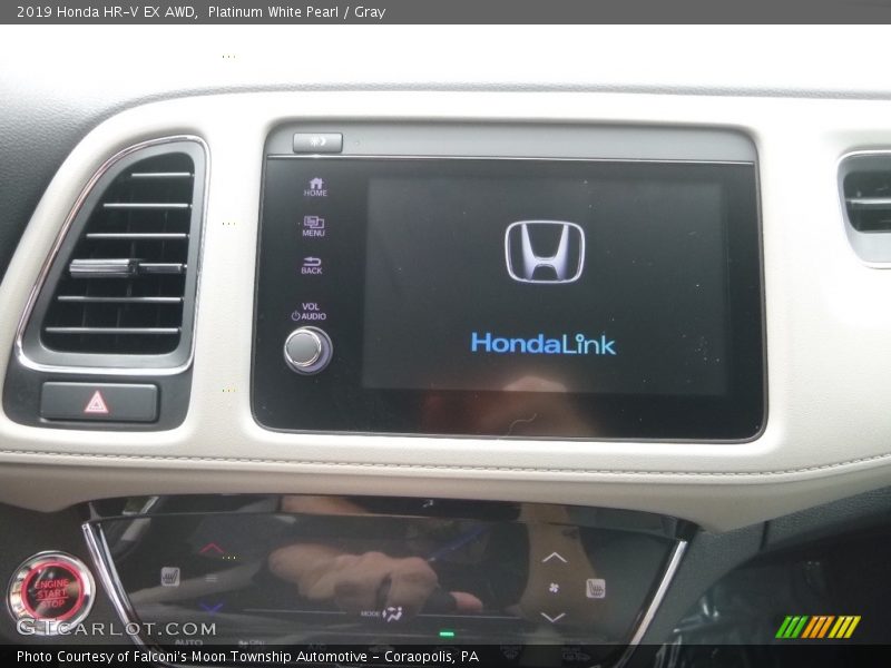 Platinum White Pearl / Gray 2019 Honda HR-V EX AWD