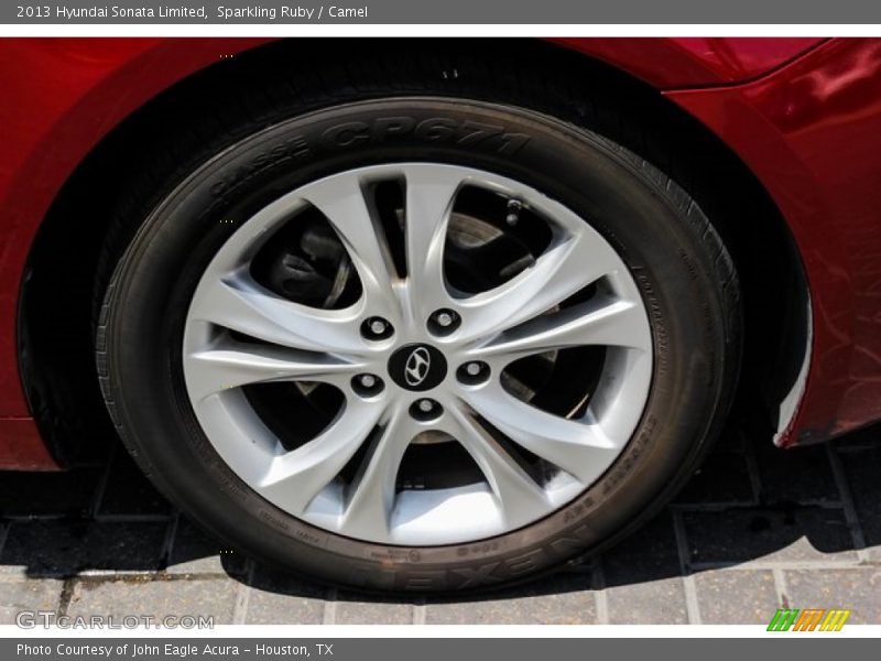 Sparkling Ruby / Camel 2013 Hyundai Sonata Limited