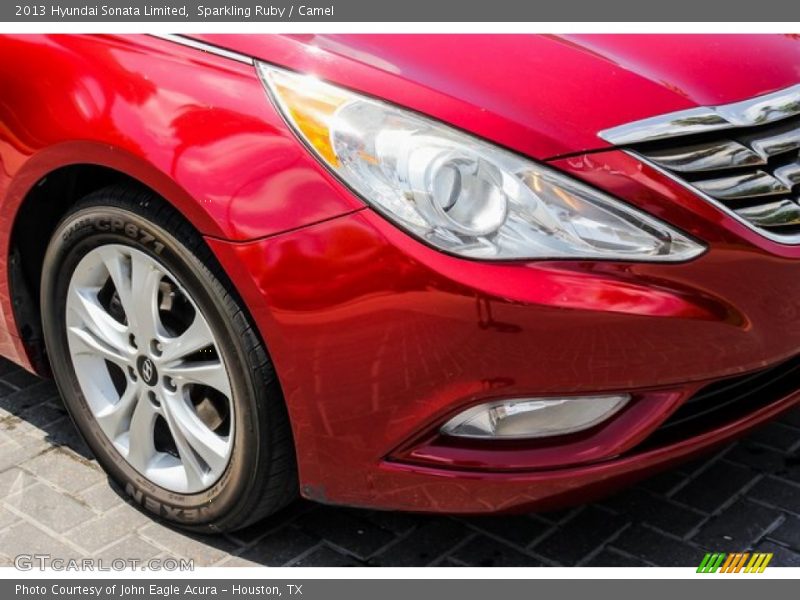 Sparkling Ruby / Camel 2013 Hyundai Sonata Limited