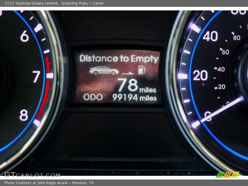 Sparkling Ruby / Camel 2013 Hyundai Sonata Limited