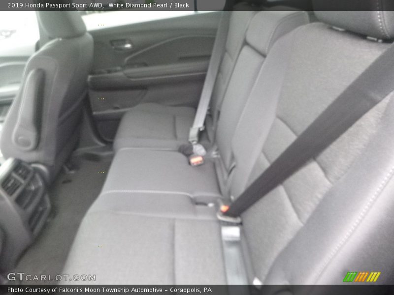 White Diamond Pearl / Black 2019 Honda Passport Sport AWD