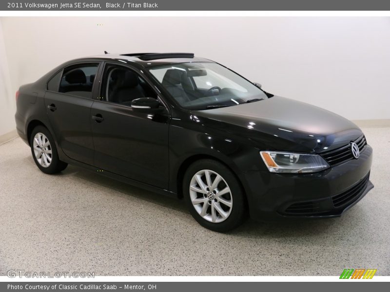 Black / Titan Black 2011 Volkswagen Jetta SE Sedan