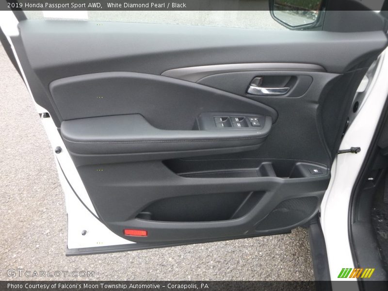 White Diamond Pearl / Black 2019 Honda Passport Sport AWD