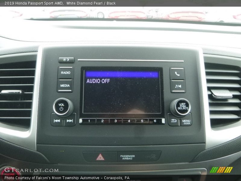 White Diamond Pearl / Black 2019 Honda Passport Sport AWD