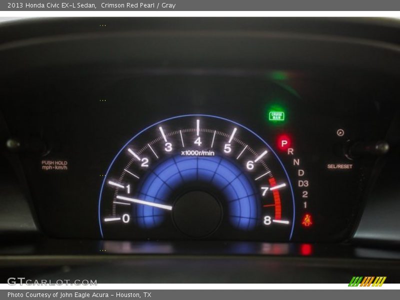 Crimson Red Pearl / Gray 2013 Honda Civic EX-L Sedan