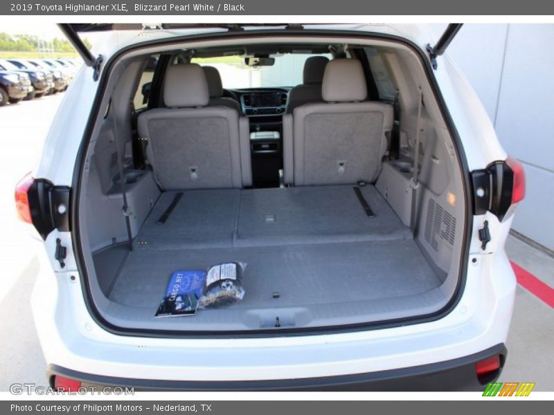Blizzard Pearl White / Black 2019 Toyota Highlander XLE