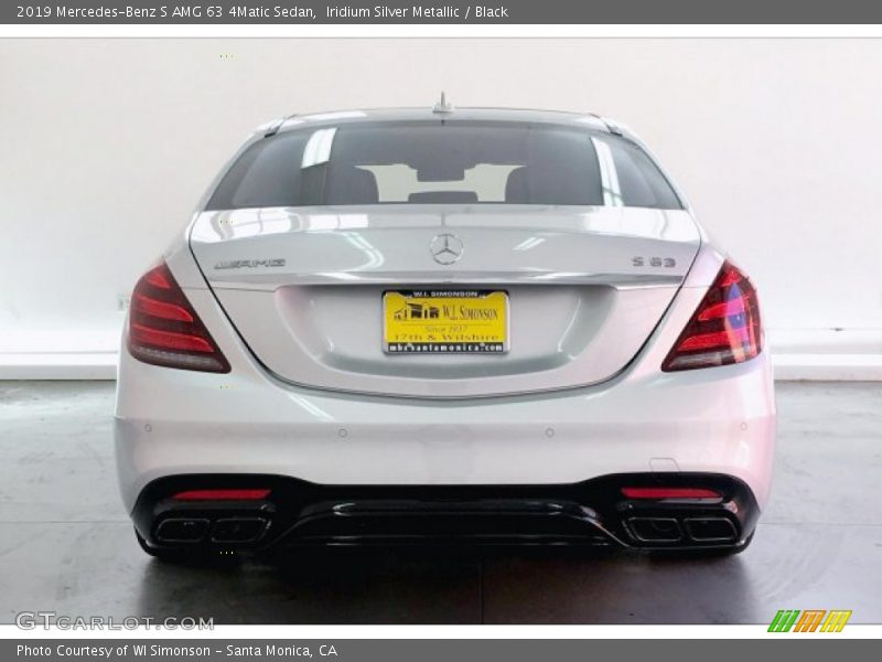 Iridium Silver Metallic / Black 2019 Mercedes-Benz S AMG 63 4Matic Sedan