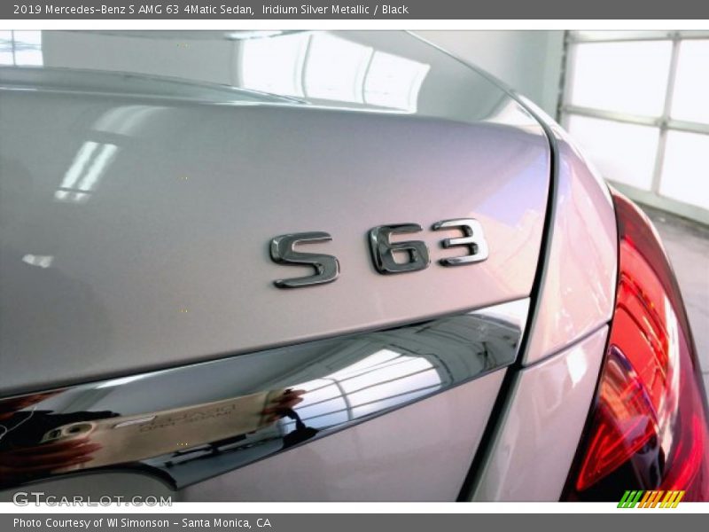 Iridium Silver Metallic / Black 2019 Mercedes-Benz S AMG 63 4Matic Sedan