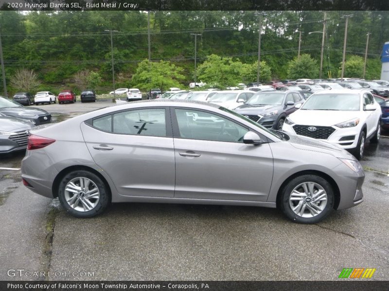 Fluid Metal / Gray 2020 Hyundai Elantra SEL