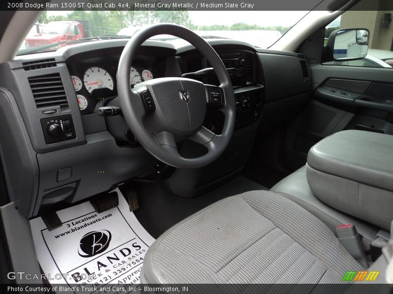 Mineral Gray Metallic / Medium Slate Gray 2008 Dodge Ram 1500 ST Quad Cab 4x4