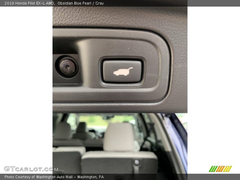 Obsidian Blue Pearl / Gray 2019 Honda Pilot EX-L AWD