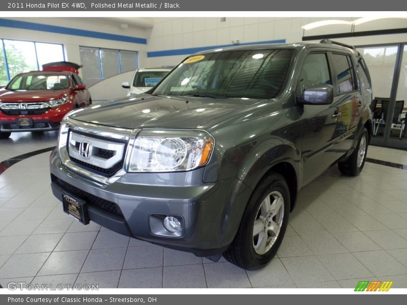 Polished Metal Metallic / Black 2011 Honda Pilot EX 4WD