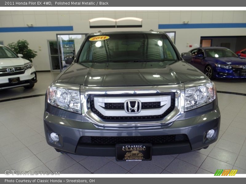 Polished Metal Metallic / Black 2011 Honda Pilot EX 4WD