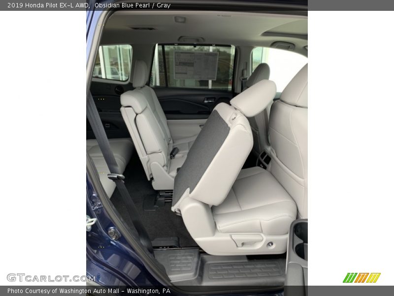 Obsidian Blue Pearl / Gray 2019 Honda Pilot EX-L AWD