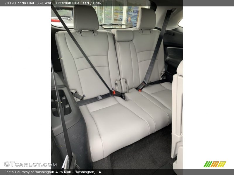 Obsidian Blue Pearl / Gray 2019 Honda Pilot EX-L AWD