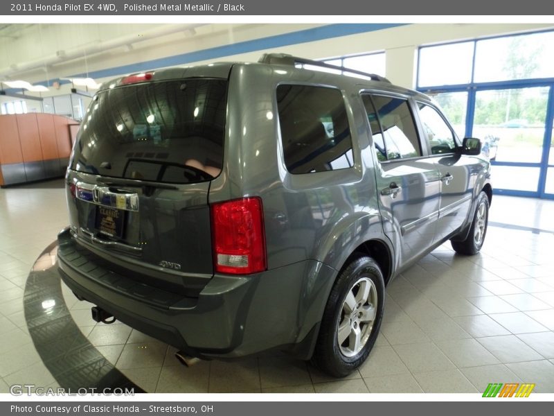 Polished Metal Metallic / Black 2011 Honda Pilot EX 4WD