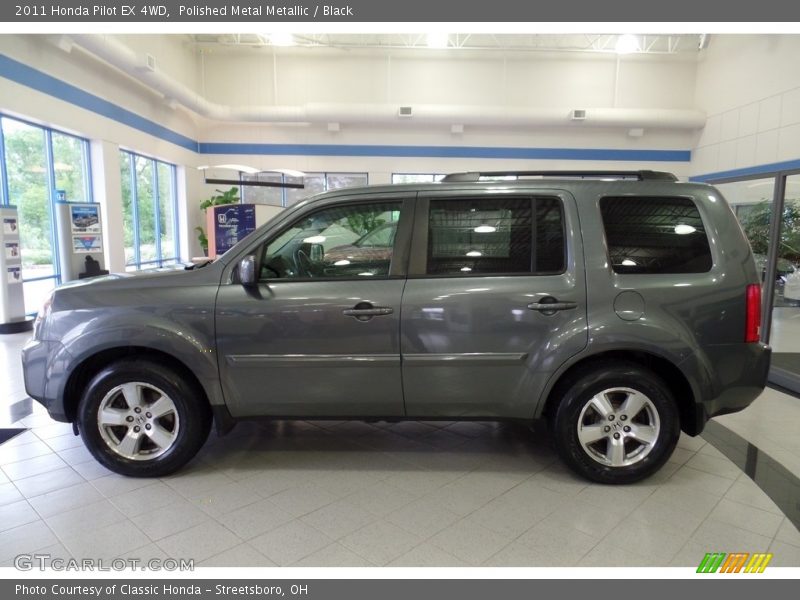 Polished Metal Metallic / Black 2011 Honda Pilot EX 4WD