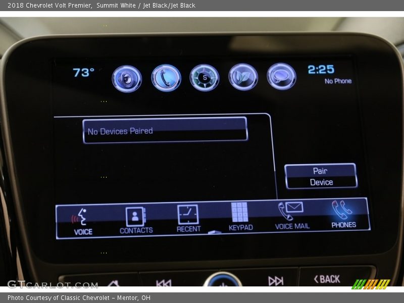 Summit White / Jet Black/Jet Black 2018 Chevrolet Volt Premier